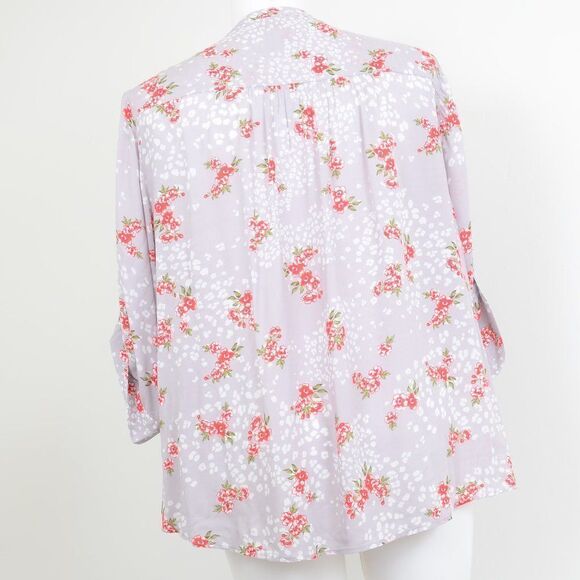 Torrid Harper Leopard Floral Challis Blouse Plus Size 2X - Picture 6 of 11